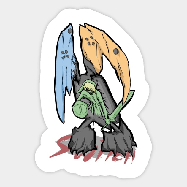 Switch-Mon Sticker by Junneith